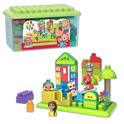 Patch Academy 53 Large Building Blocks Includes 6 Character Figures by Just Play